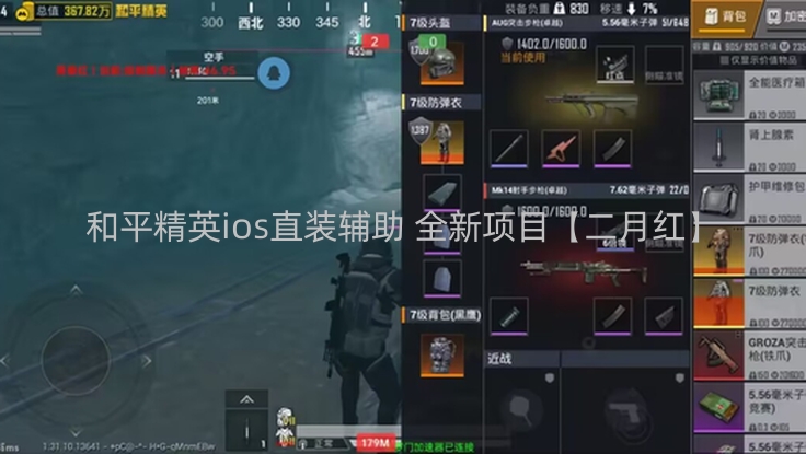 和平精英ios直装辅助 全新项目【二月红】